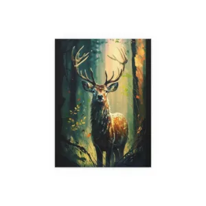 Deer In woods Poster