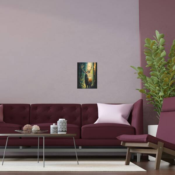 Deer In woods Poster - Image 3