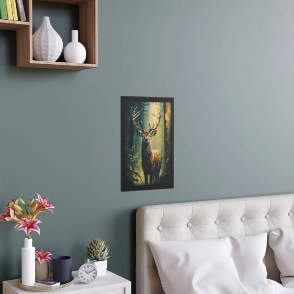 Deer In woods Poster - Image 11