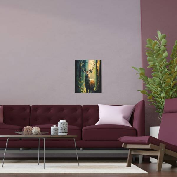 Deer In woods Poster - Image 15
