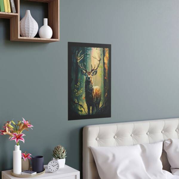 Deer In woods Poster - Image 17