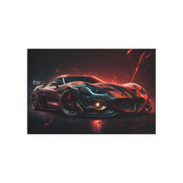 Black -Red Sport Car Poster - Image 16