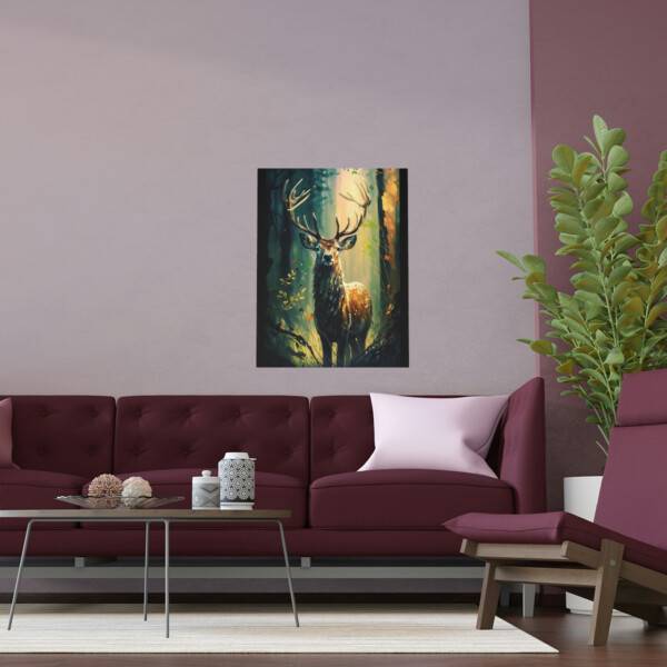Deer In woods Poster - Image 21