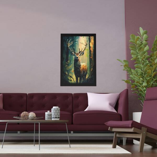 Deer In woods Poster - Image 24
