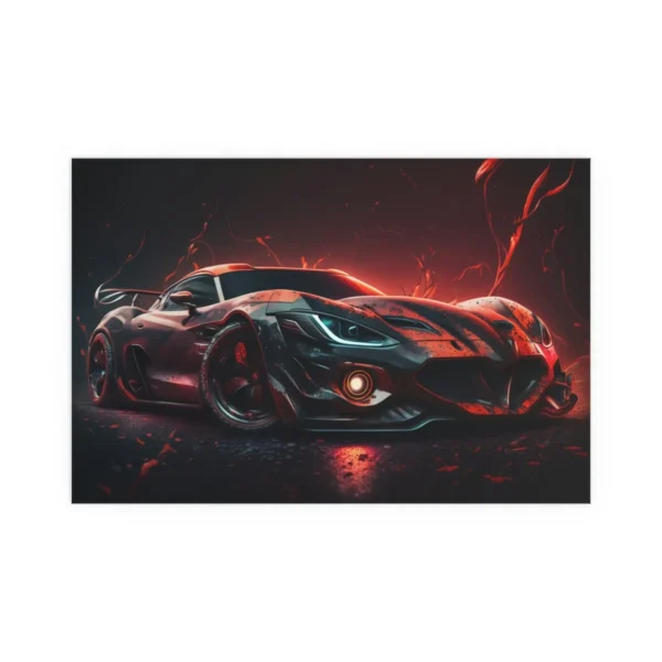 Black -Red Sport Car Poster - Image 22