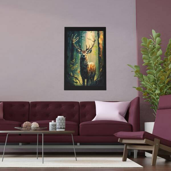 Deer In woods Poster - Image 27