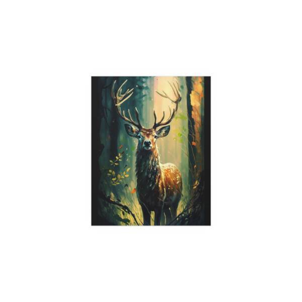 Deer In woods Poster - Image 4