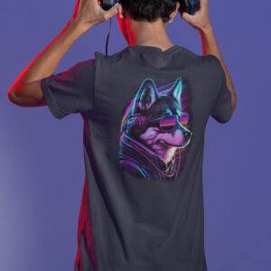 Synthwave Husky T-Shirt