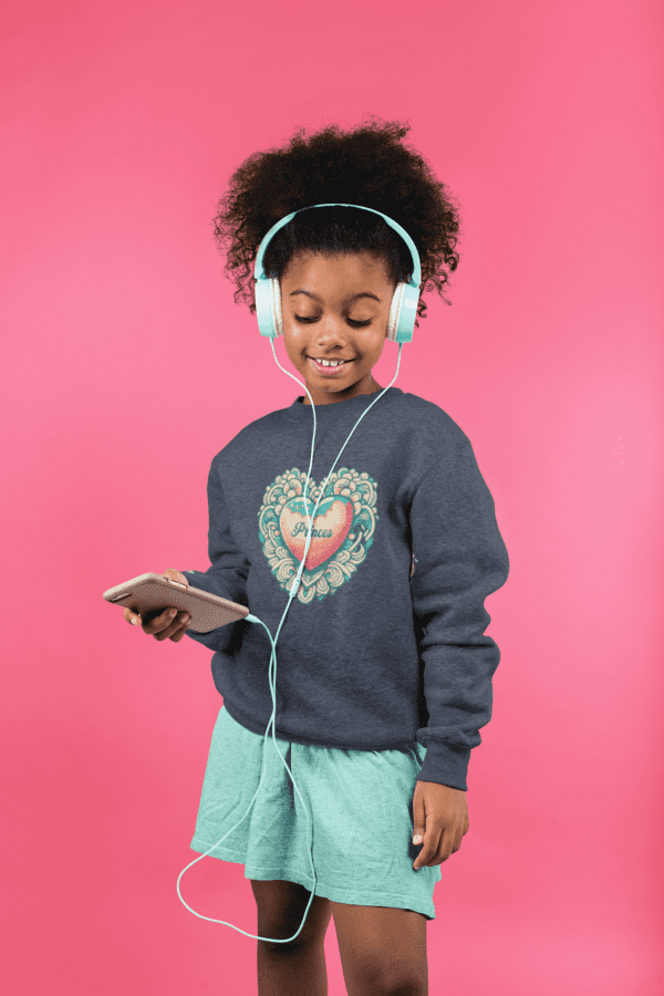 Cute Heart Kids Sweatshirt - Image 16