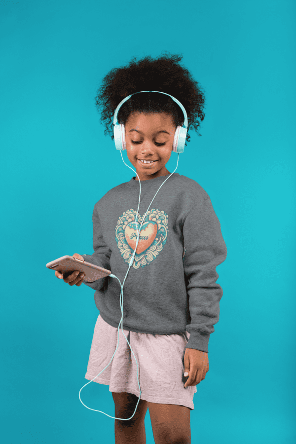 Cute Heart Kids Sweatshirt