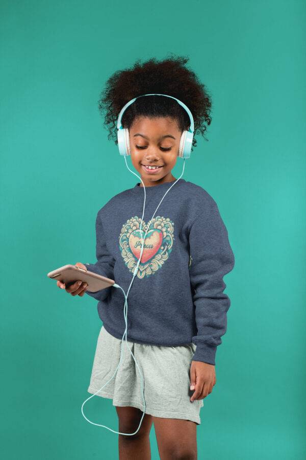 Cute Heart Kids Sweatshirt - Image 13