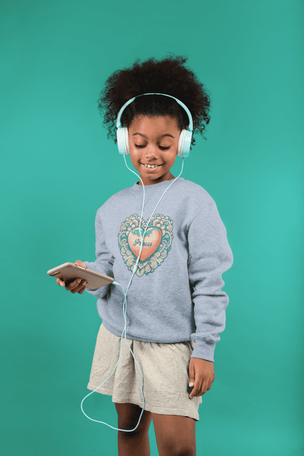 Cute Heart Kids Sweatshirt - Image 10