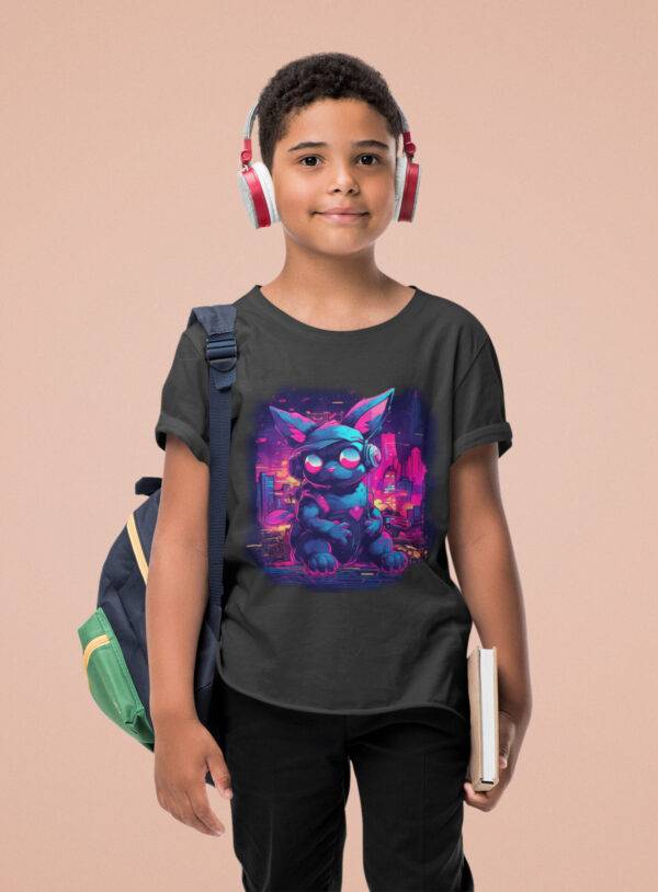 Kids Squirrel Drawing Tee - Image 4