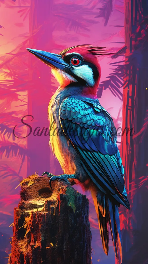 Colourful Woodland Animals V - Image 2