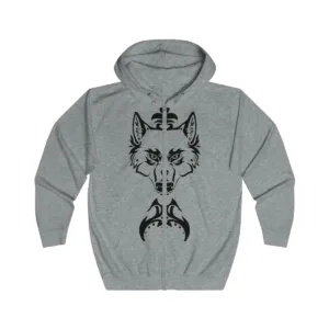 Wolf Full Zip Hoodie
