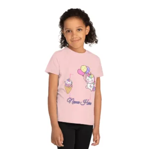 Personalised Unicorn Birthday Girls T-Shirt