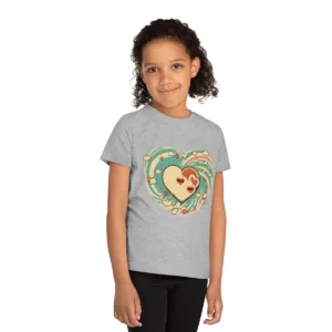 Cute Cloud Heart Kids T Shirt