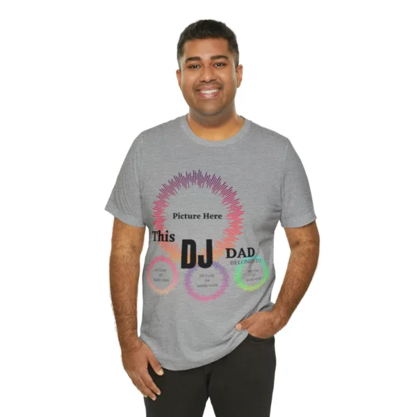 New DJ Personalized Dad T-Shirt - Image 20