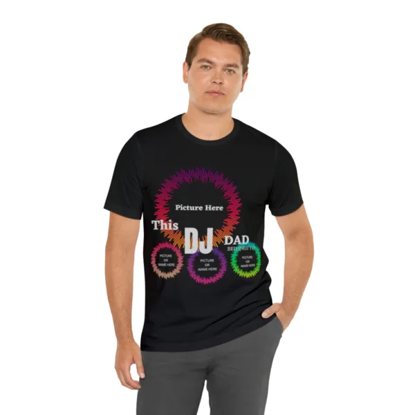 New DJ Personalized Dad T-Shirt - Image 6