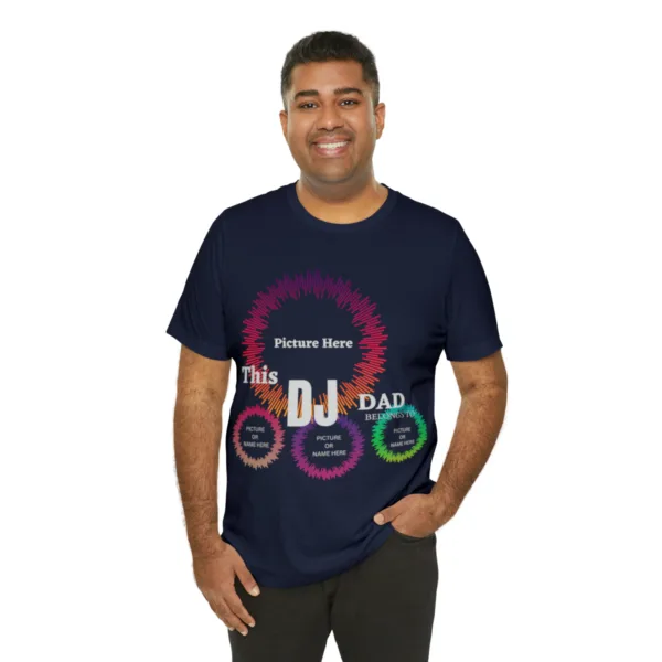 New DJ Personalized Dad T-Shirt - Image 25