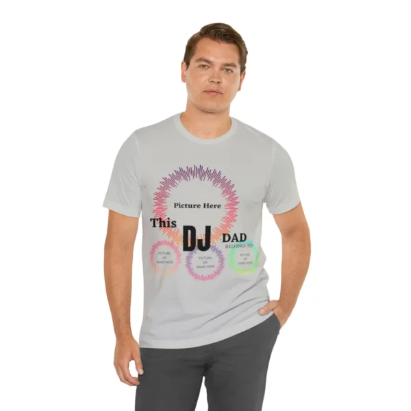 New DJ Personalized Dad T-Shirt - Image 11