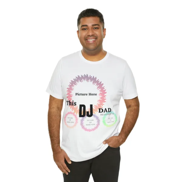New DJ Personalized Dad T-Shirt - Image 5