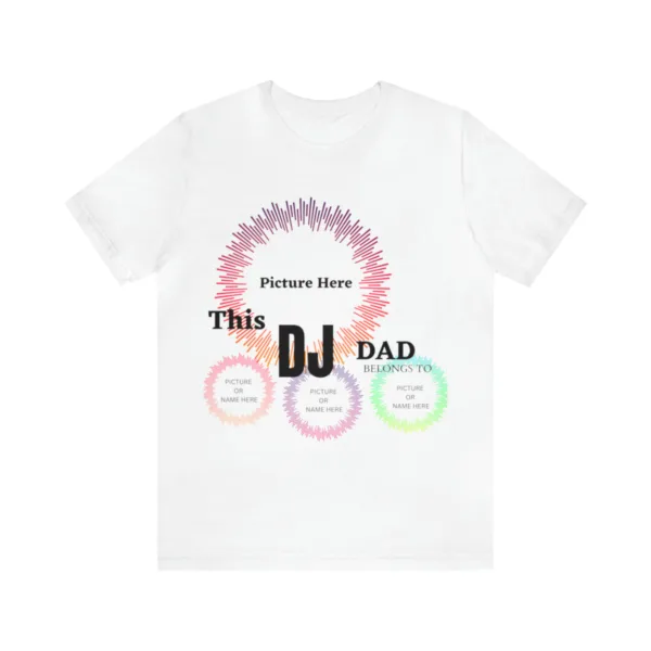 New DJ Personalized Dad T-Shirt - Image 2