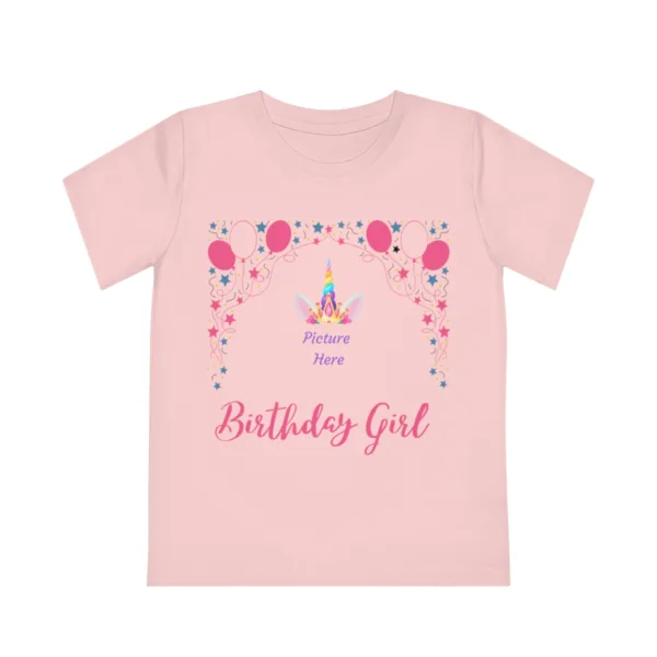 Colorful Personalized Birthday Girls Tee - Image 4