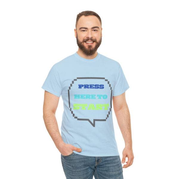 PRESS HERE TO START Unisex Tee - Image 16