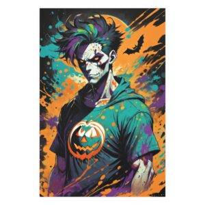 Man Halloween Poster