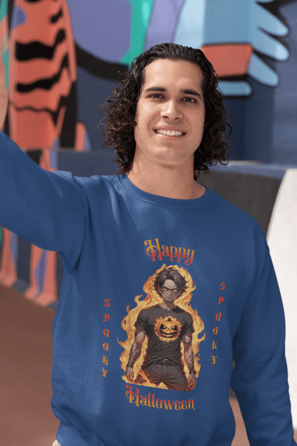 Men In Flames Sweatshirt - Image 7