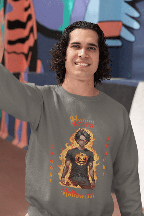 Men In Flames Sweatshirt - Image 4