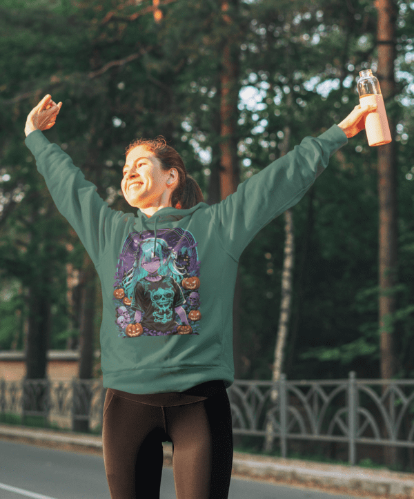 Awsome Blue Hair Girl Hoodie - Image 7