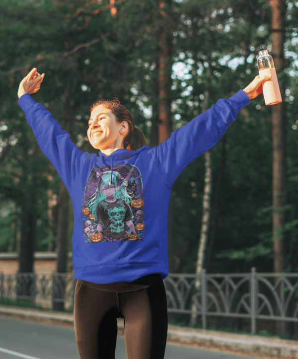 Awsome Blue Hair Girl Hoodie