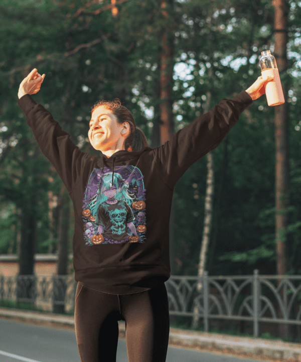 Awsome Blue Hair Girl Hoodie - Image 4