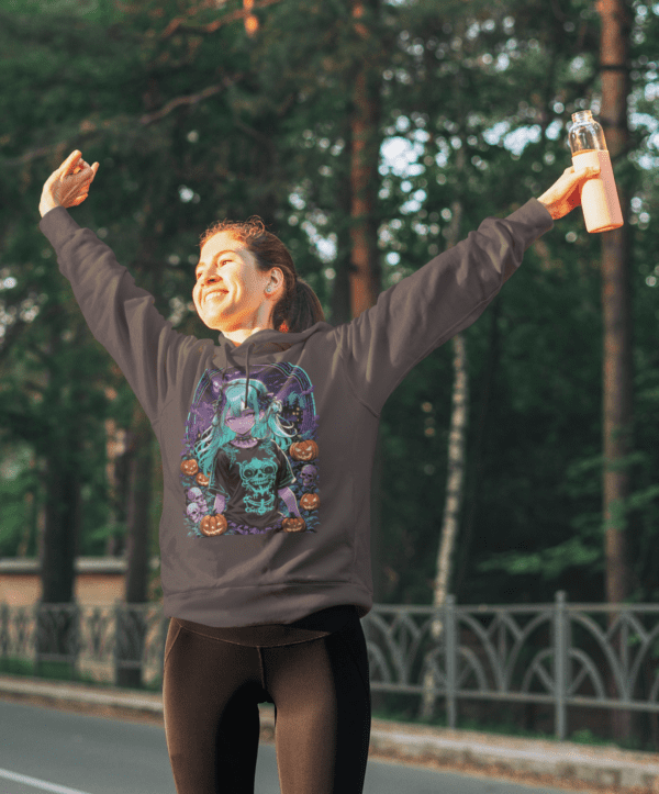 Awsome Blue Hair Girl Hoodie - Image 10