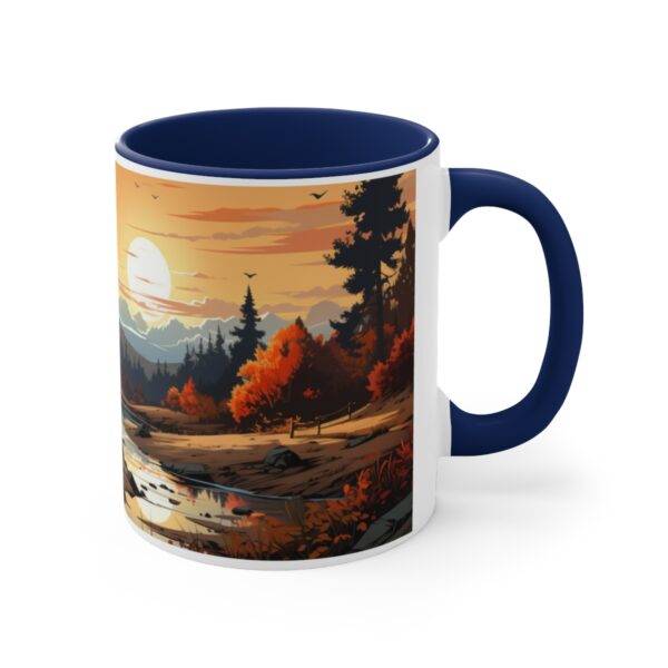 Wooden House Landscape Mug - Image 4