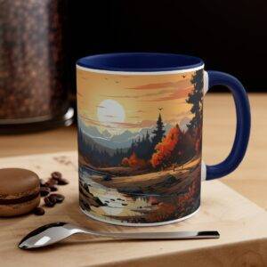Wooden House Landscape Mug
