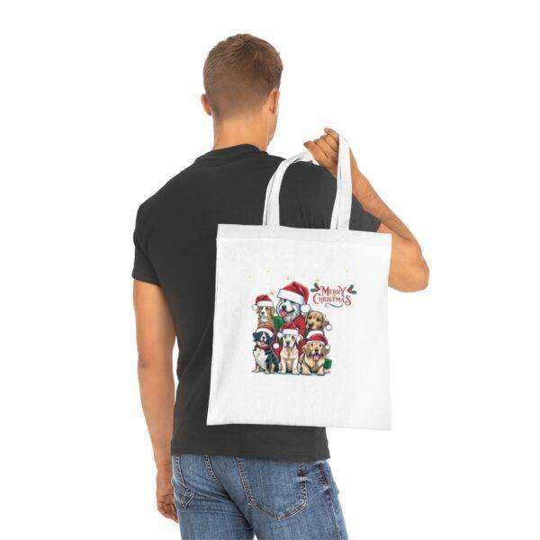 Dog Christmas Cotton Tote - Image 5