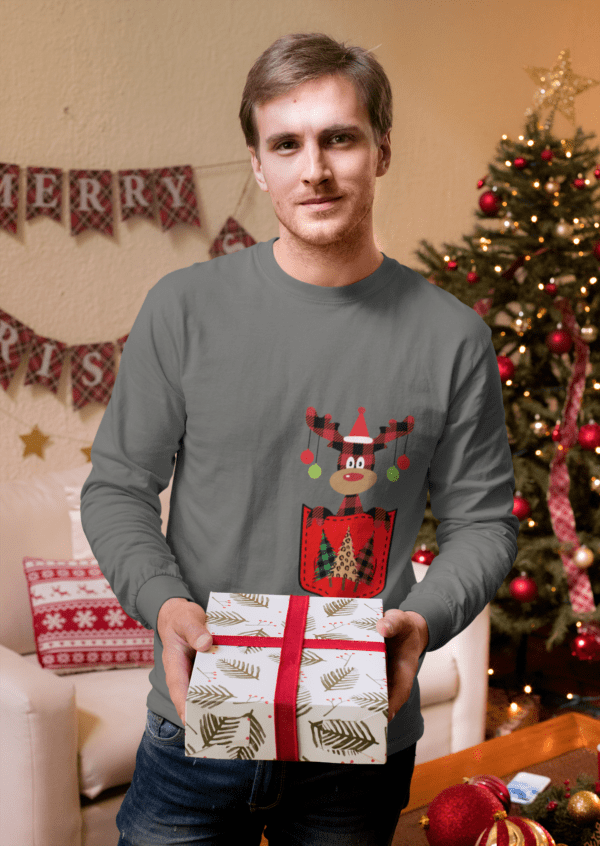 Man Christmas Long Sleeve Tee - Image 7
