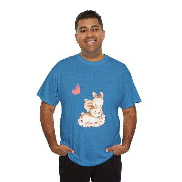 New Men Couple Bunny Love Tee - Image 53