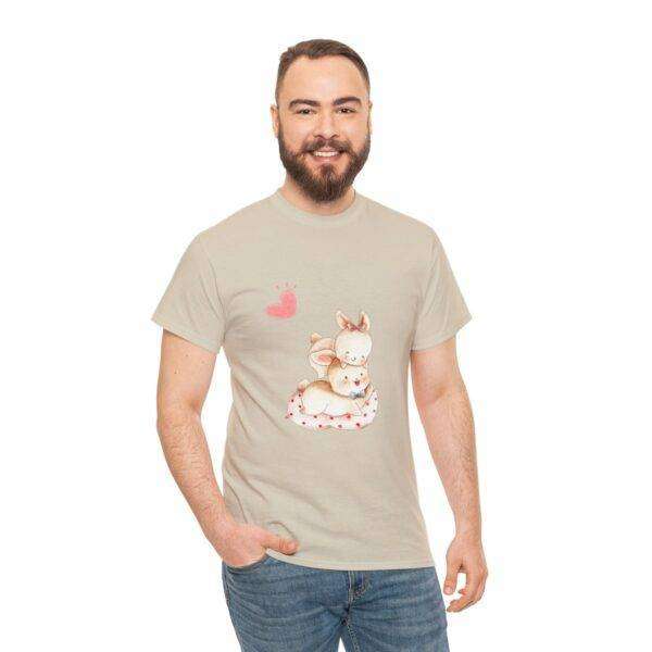 New Men Couple Bunny Love Tee - Image 25