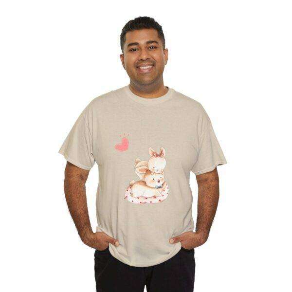 New Men Couple Bunny Love Tee - Image 29