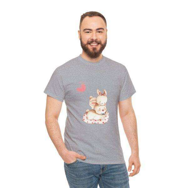 New Men Couple Bunny Love Tee - Image 31