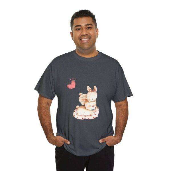New Men Couple Bunny Love Tee - Image 8