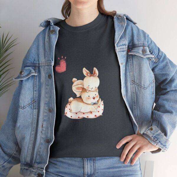 New Men Couple Bunny Love Tee - Image 9