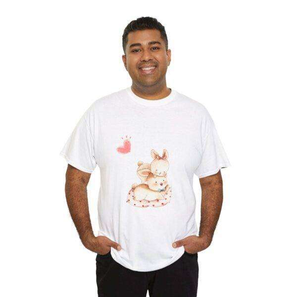 New Men Couple Bunny Love Tee - Image 17