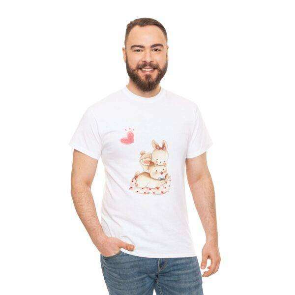 New Men Couple Bunny Love Tee - Image 13