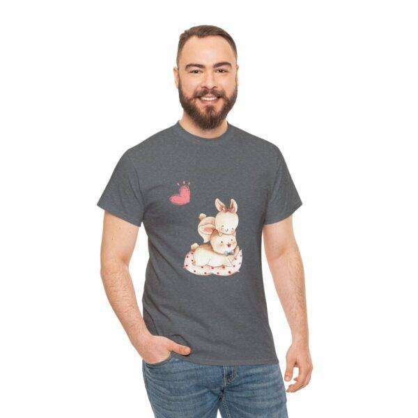 New Men Couple Bunny Love Tee - Image 37