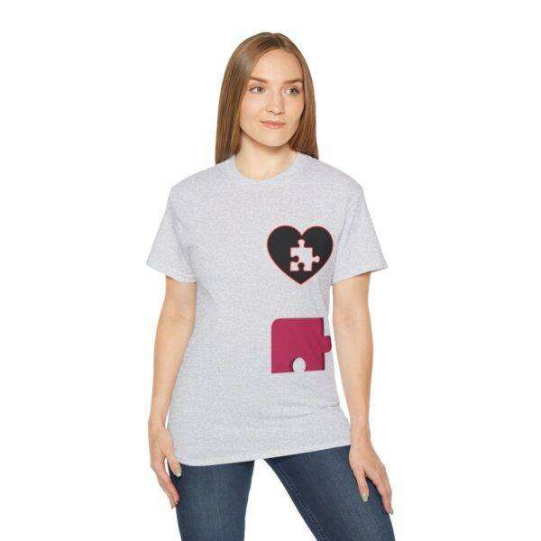 New Woman Couple Puzzle Love Tee - Image 13